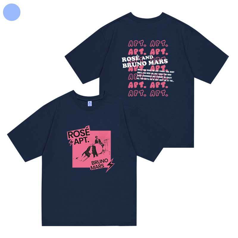 ROSÉ (BLACKPINK) UND BRUNO MARS APT T-SHIRT 100% BAUMWOLLE