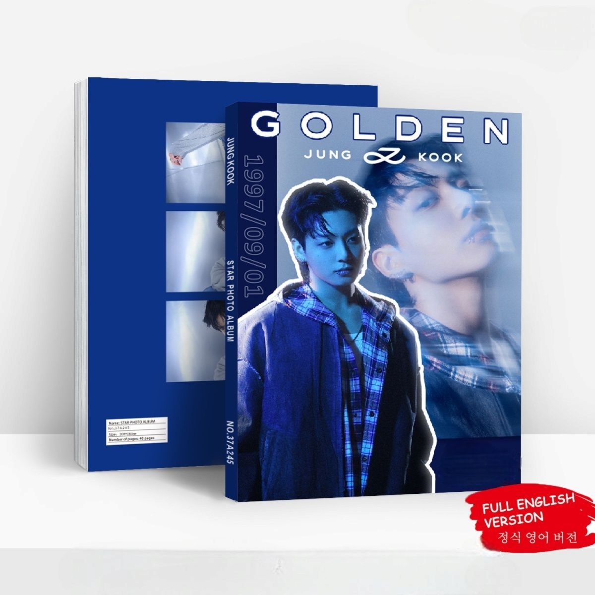 BTS FOTOBUCH JUNGKOOK 80 PÇS (FOTOBUCH + VÁRIOS ITENS)