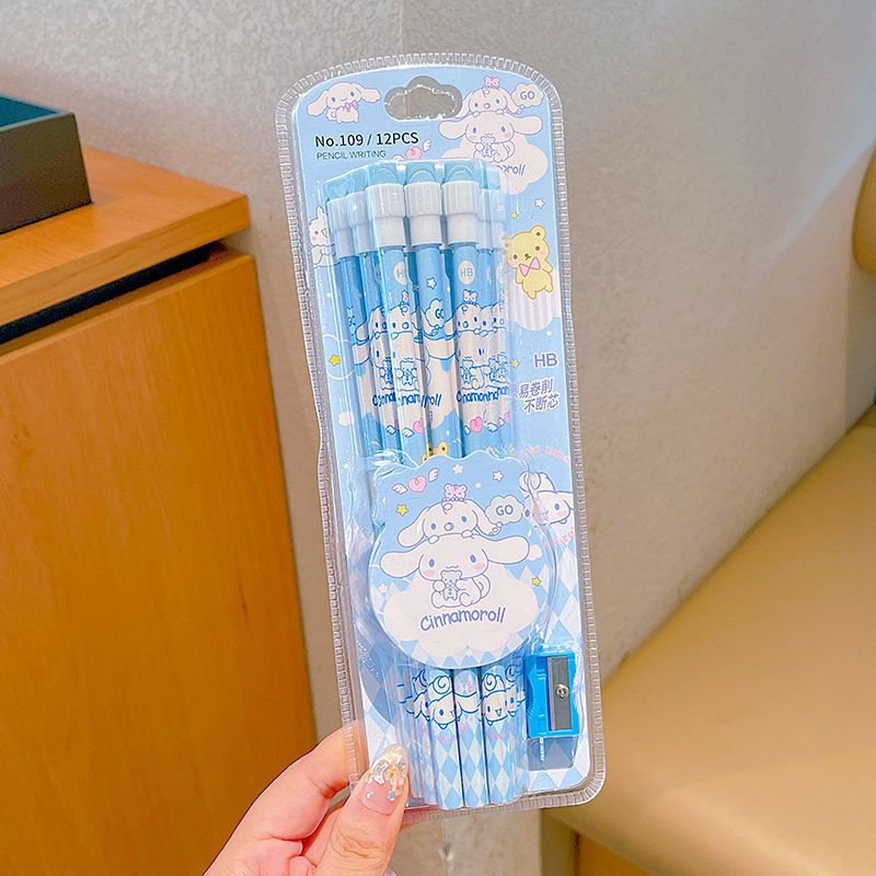 Set mit 12 Hello Kitty Bleistiften