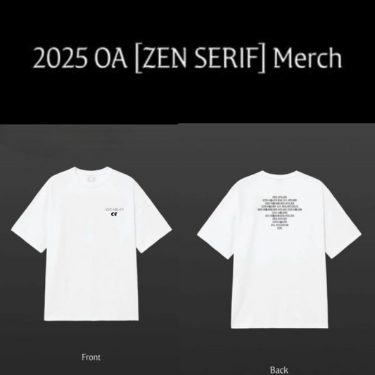 JENNIE (BLACKPINK) ZEN SERIF T-SHIRT 100% BAUMWOLLE