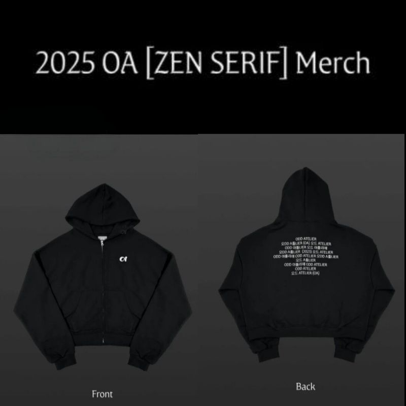 JENNIE (SCHWARZROSA) ZEN-SERIFEN-HOODIE