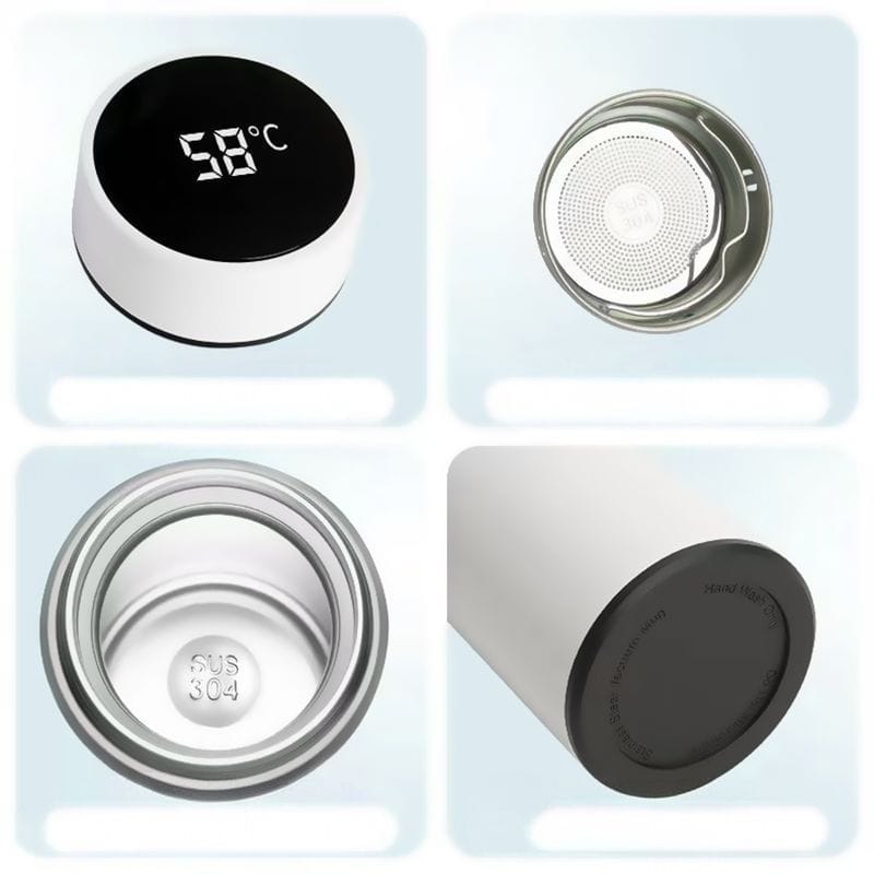 CORTIS THERMOFLASCHEN IN EDELSTAHL-BEHÄLTERN MIT LED-ANZEIGE