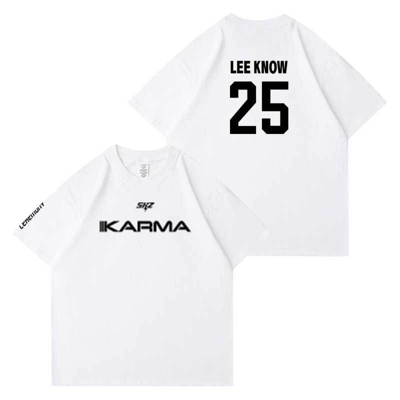 STRAY KIDS KARMA T-SHIRTS 100% BAUMWOLLE (WEISS)