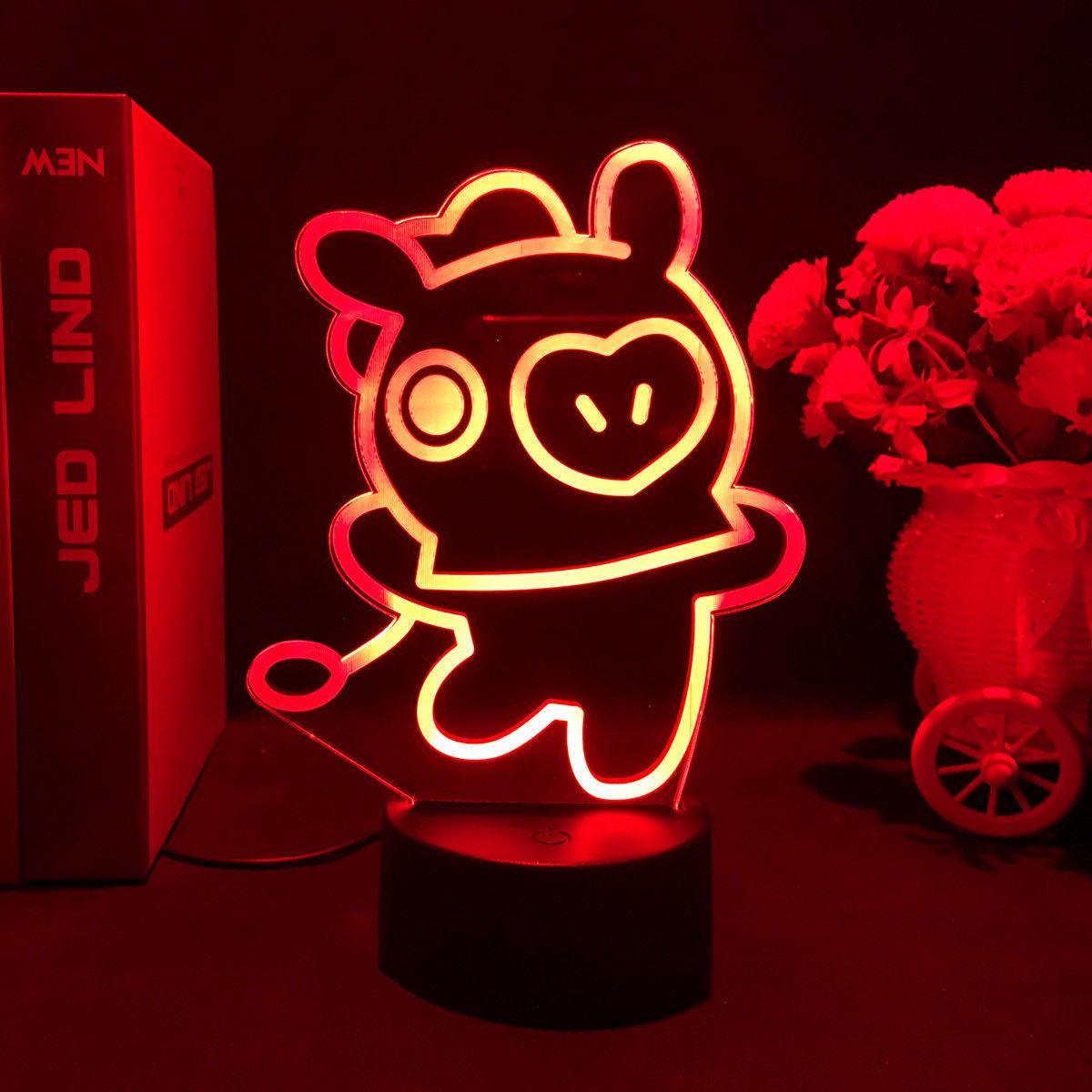 BT21 LAMP LED FARBWECHSELNDES LICHT (16 FARBEN) MIT FERNBEDIENUNG