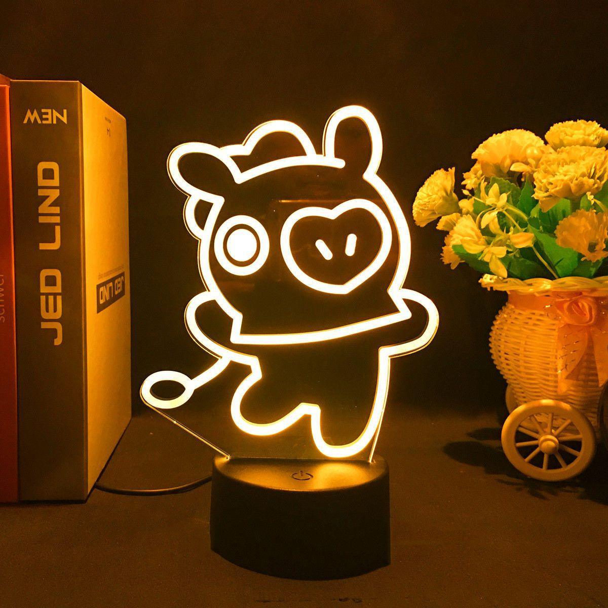 BT21 LAMP LED FARBWECHSELNDES LICHT (16 FARBEN) MIT FERNBEDIENUNG