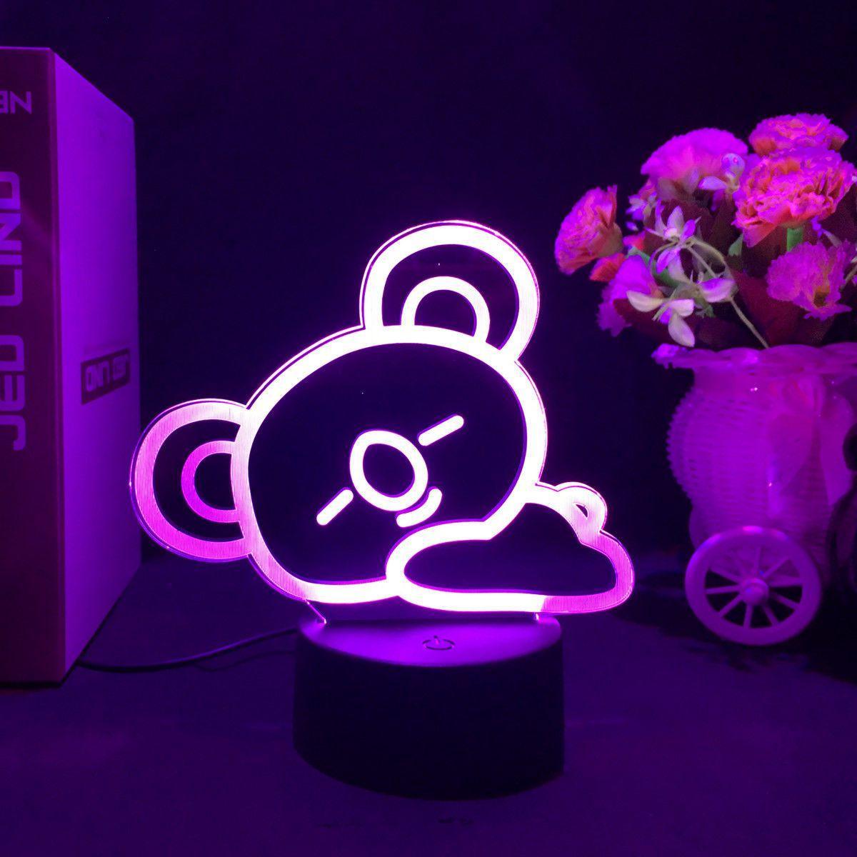 BT21 LAMP LED FARBWECHSELNDES LICHT (16 FARBEN) MIT FERNBEDIENUNG