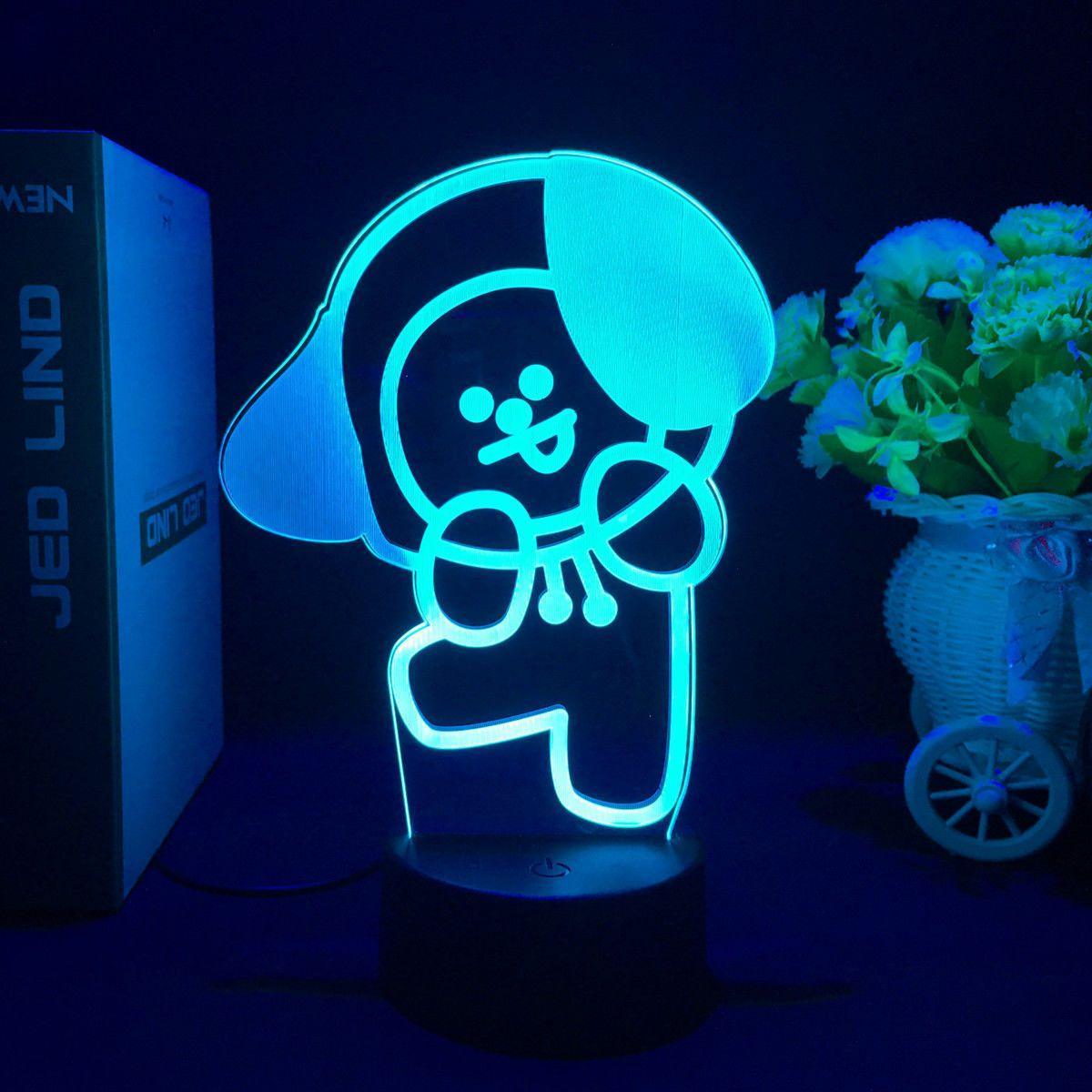 BT21 LAMP LED FARBWECHSELNDES LICHT (16 FARBEN) MIT FERNBEDIENUNG