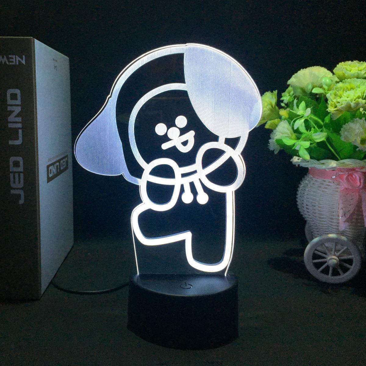 BT21 LAMP LED FARBWECHSELNDES LICHT (16 FARBEN) MIT FERNBEDIENUNG