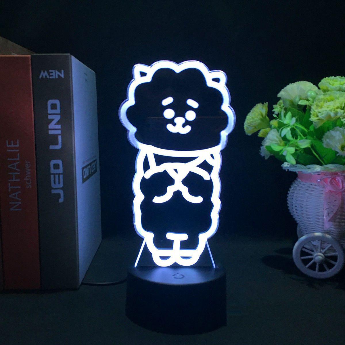 BT21 LAMP LED FARBWECHSELNDES LICHT (16 FARBEN) MIT FERNBEDIENUNG