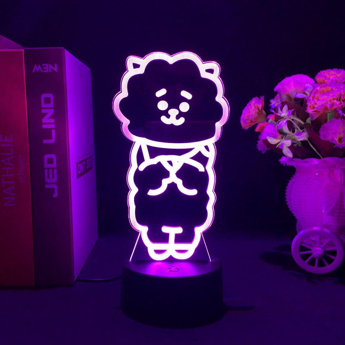 BT21 LAMP LED FARBWECHSELNDES LICHT (16 FARBEN) MIT FERNBEDIENUNG