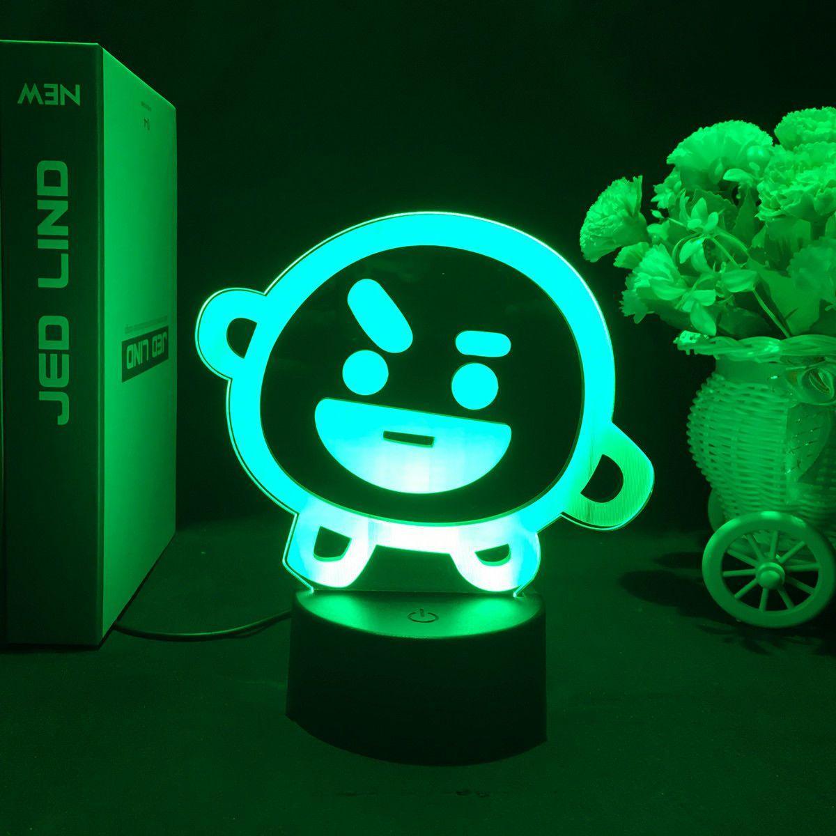 BT21 LAMP LED FARBWECHSELNDES LICHT (16 FARBEN) MIT FERNBEDIENUNG