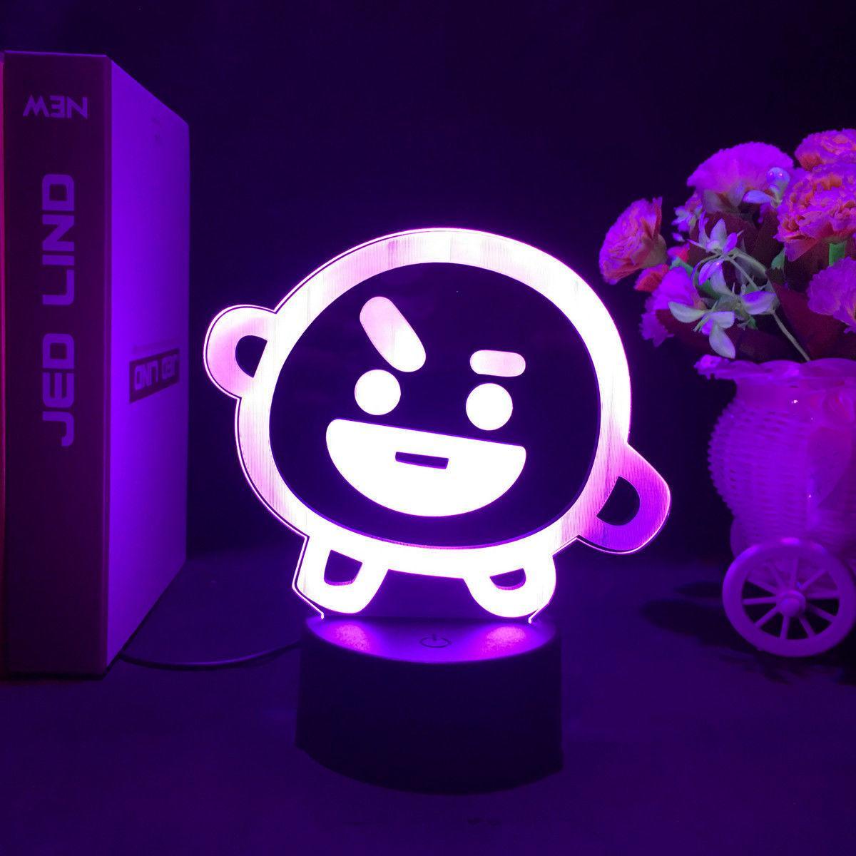 BT21 LAMP LED FARBWECHSELNDES LICHT (16 FARBEN) MIT FERNBEDIENUNG