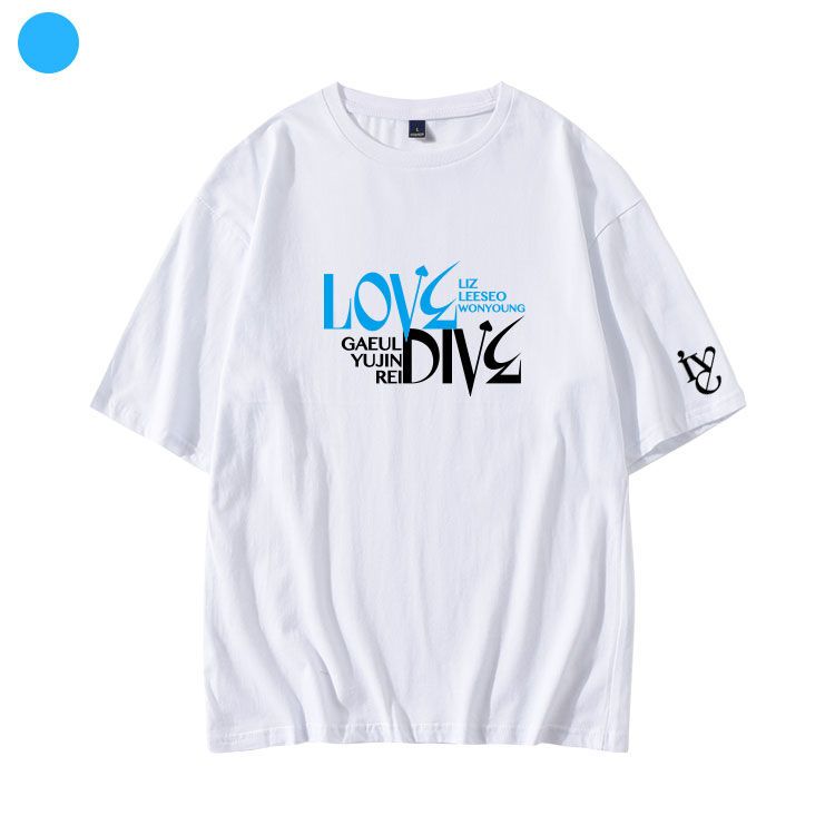 IVE MERCH LOVE DIVE 100% BAUMWOLLE T-SHIRTS (verschiedene Farben)