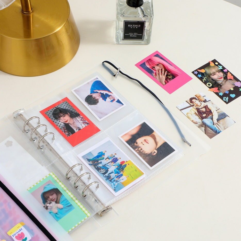 Fotokartenhalter im A5-Format + 10 doppelseitige Plastikhüllen mit je 8 Fächern