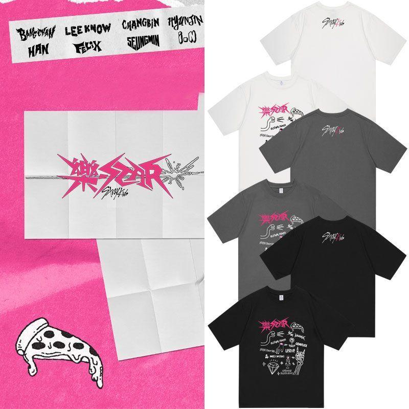 STRAY KIDS 乐-STAR T-SHIRT 100% BAUMWOLLE (verschiedene Farben)