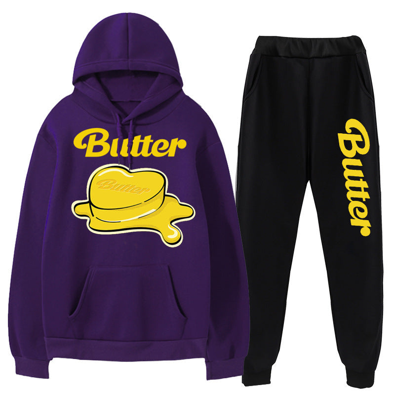 BTS BUTTER HOODIE UND HOSENSET