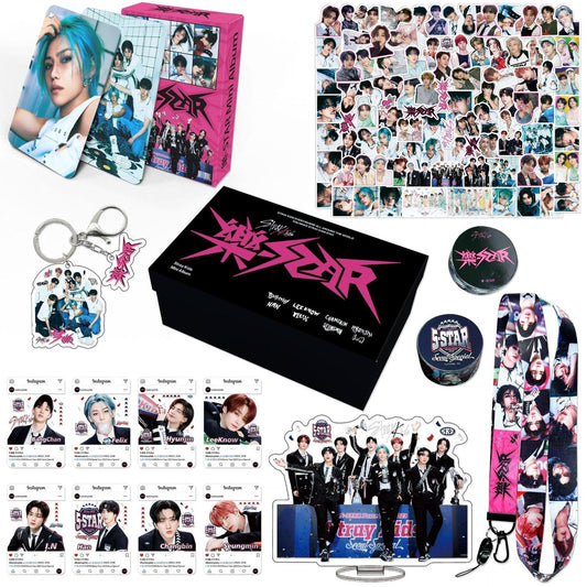 STRAY KIDS ROCK STAR/樂-STAR KIT MIT 164 TEILEN (GESCHENKBOX MIT VERSCHIEDENEN ARTIKELN!✨)