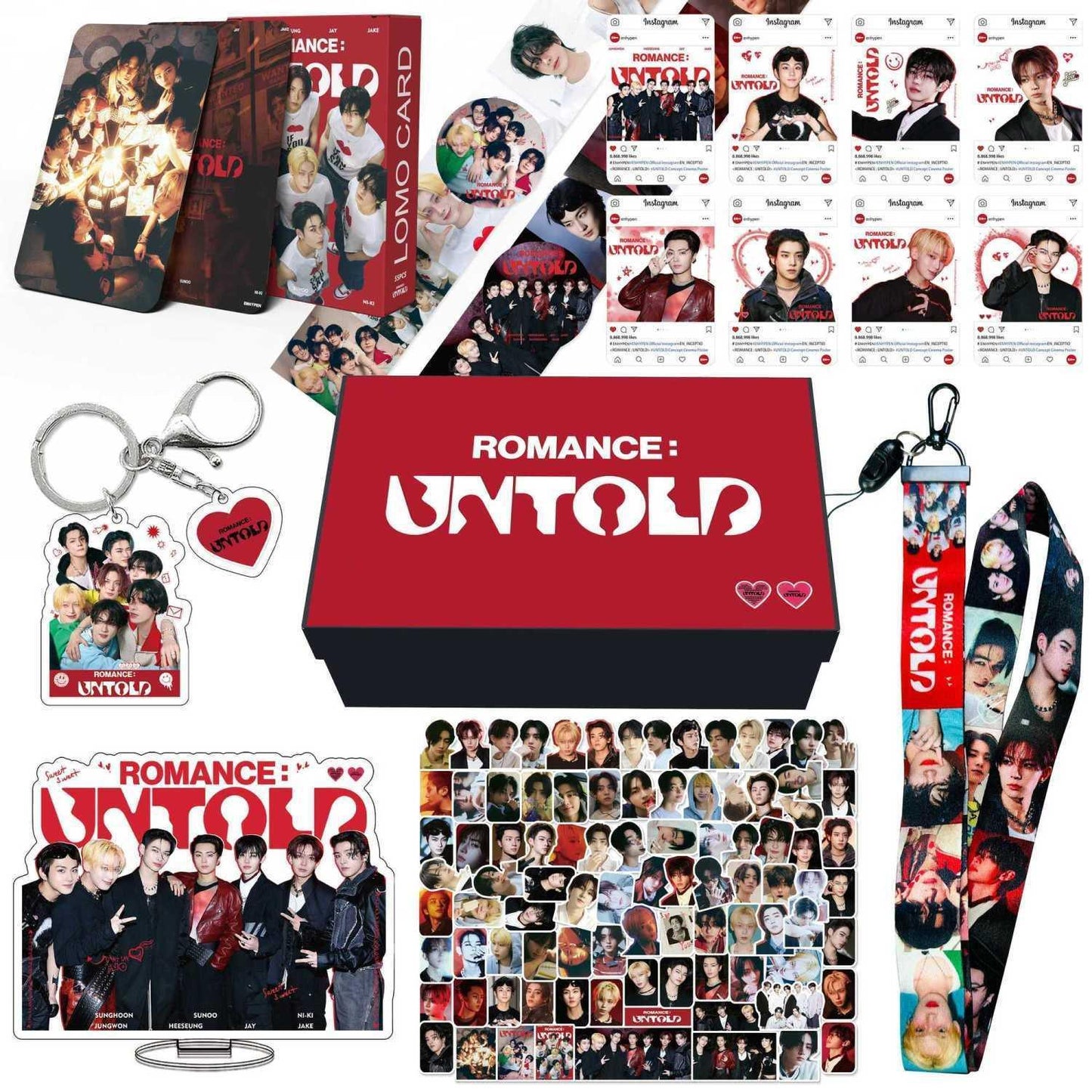ENHYPEN ROMANCE KIT: UNTOLD 161 TEILE (GESCHENKBOX MIT/ VERSCHIEDENEN ARTIKELN!✨)