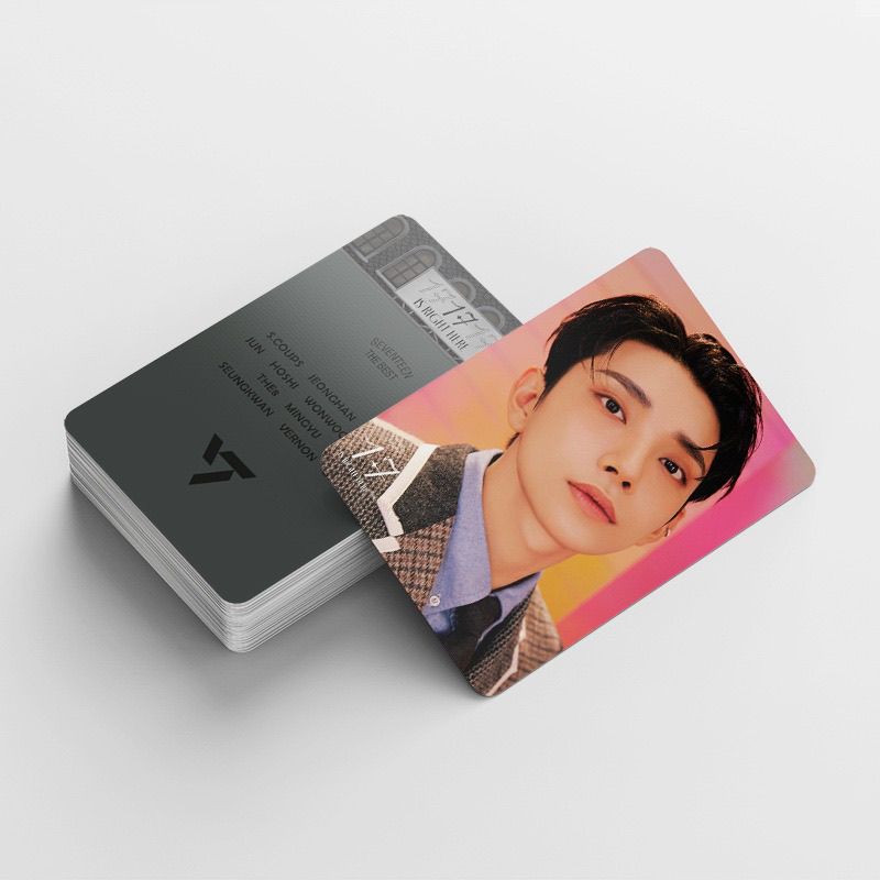 SEVENTEEN MERCH 17 Ist Hier 92 TEILE KIT (60 FOTOKARTEN + 32 STICKER)