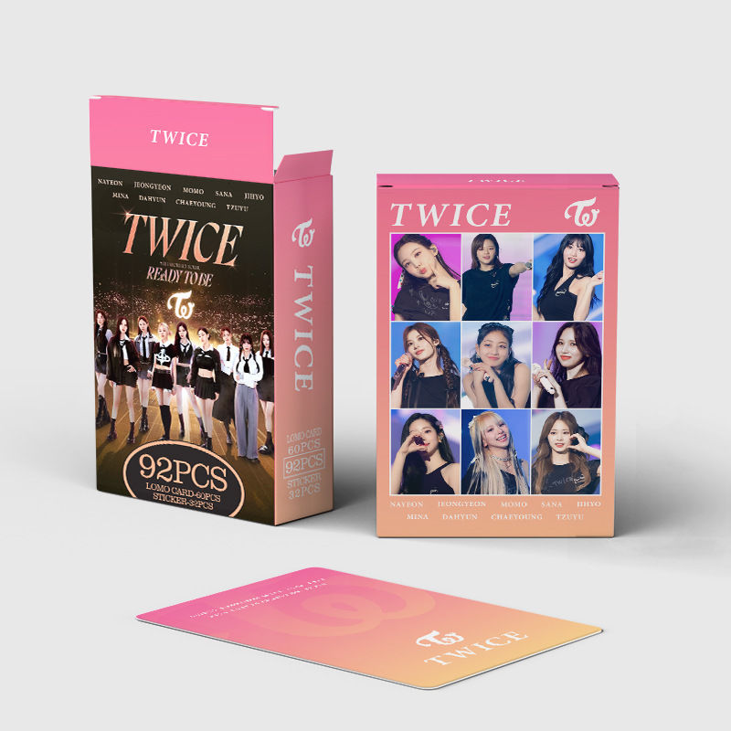 FOTOKARTEN TWICE READY TO BE - 92 STÜCK (60 FOTOKARTEN + 32 STICKER)
