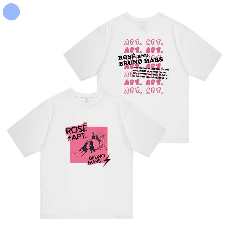 ROSÉ (BLACKPINK) UND BRUNO MARS APT T-SHIRT 100% BAUMWOLLE