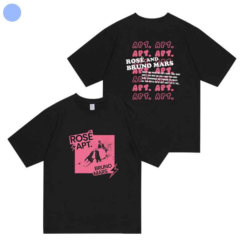 ROSÉ (BLACKPINK) UND BRUNO MARS APT T-SHIRT 100% BAUMWOLLE