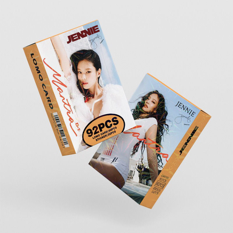 FOTOKARTEN JENNIE MANTRA + STICKER (92 STÜCK)