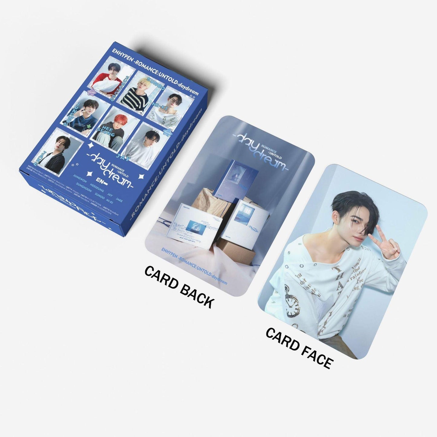 FOTOKARTEN ENHYPEN ROMANCE : UNBEKANNTER TRAUMTAG 55 STÜCKE