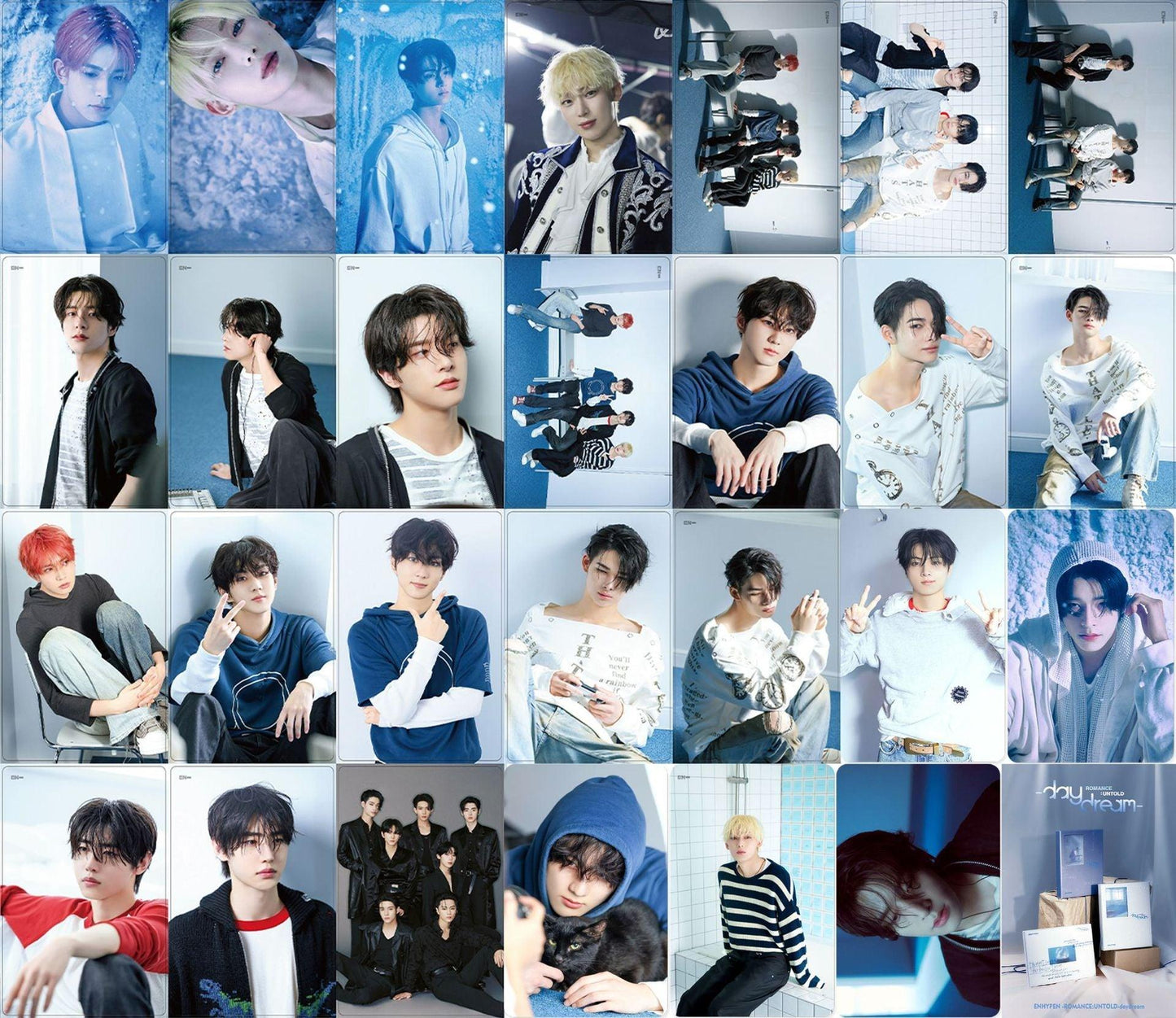 FOTOKARTEN ENHYPEN ROMANCE : UNBEKANNTER TRAUMTAG 55 STÜCKE