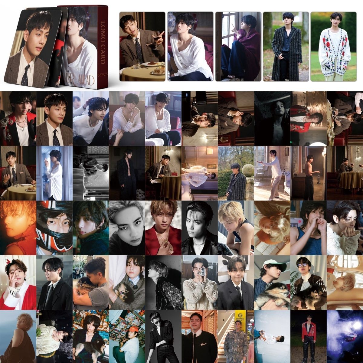 FOTOKARTEN V WINTER VOR UNS 55 STÜCK