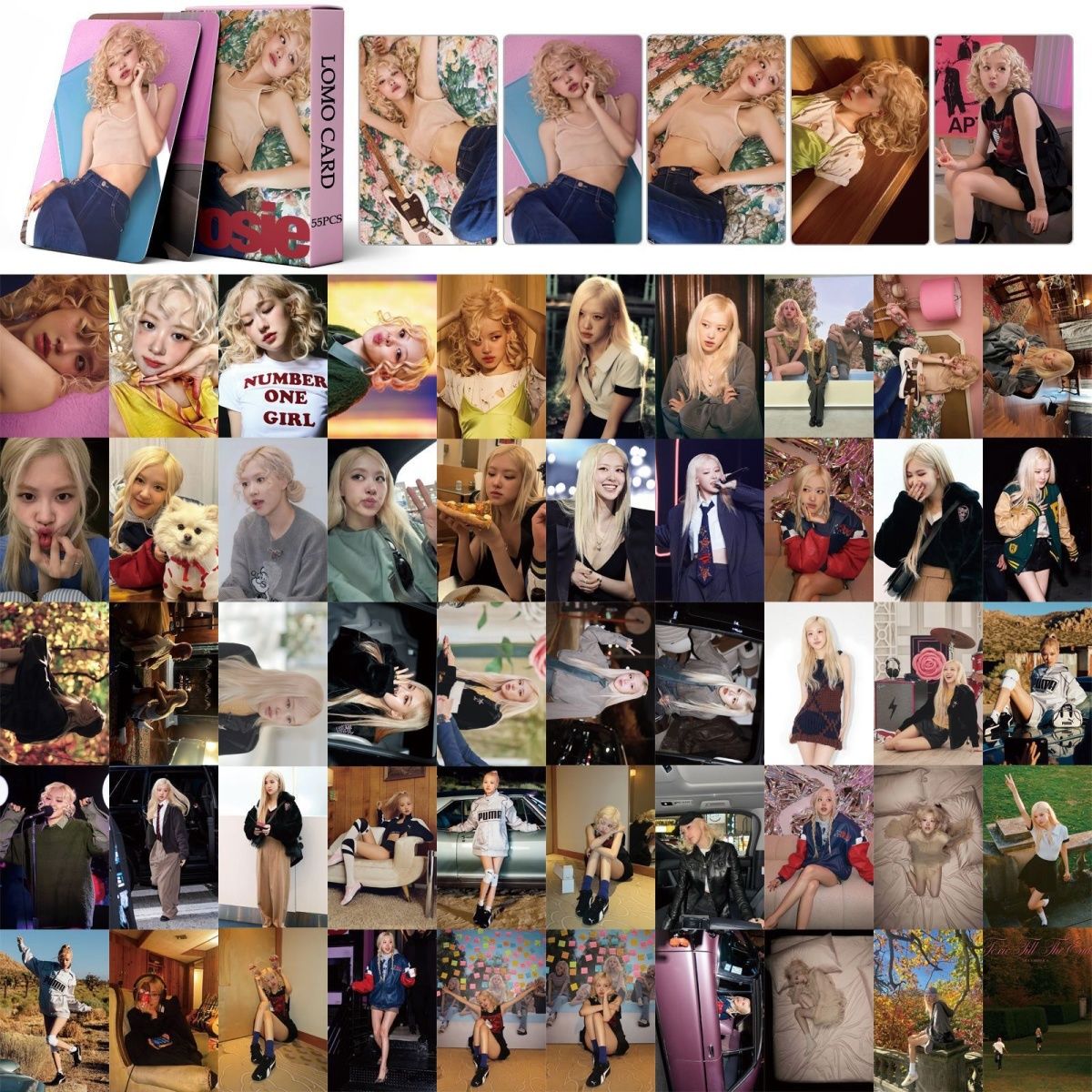 FOTOKARTEN ROSÉ - ROSIE 55 STÜCK