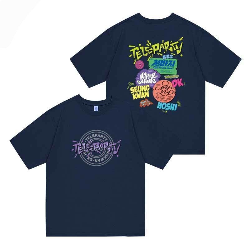 SEVENTEEN MERCH BSS TELEPARTY T-SHIRT 2025 100% BAUMWOLLE (verschiedene Farben)