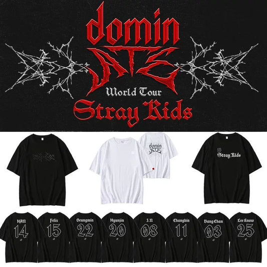 STRAY KIDS MERCH DominATE TOUR T-SHIRTS 100% BAUMWOLLE