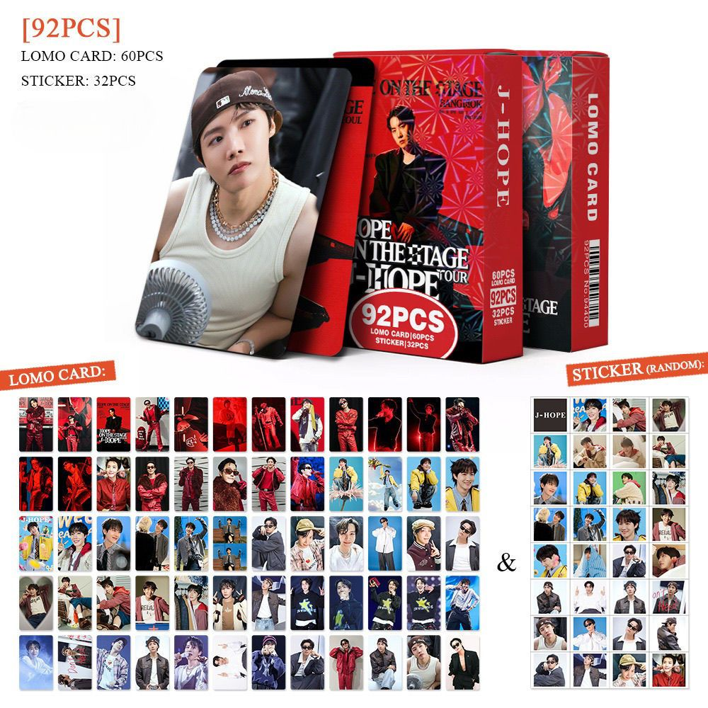 JHOPE “HOPE ON THE STAGE” 92 TEILE (60 FOTOKARTEN + 32 STICKER)