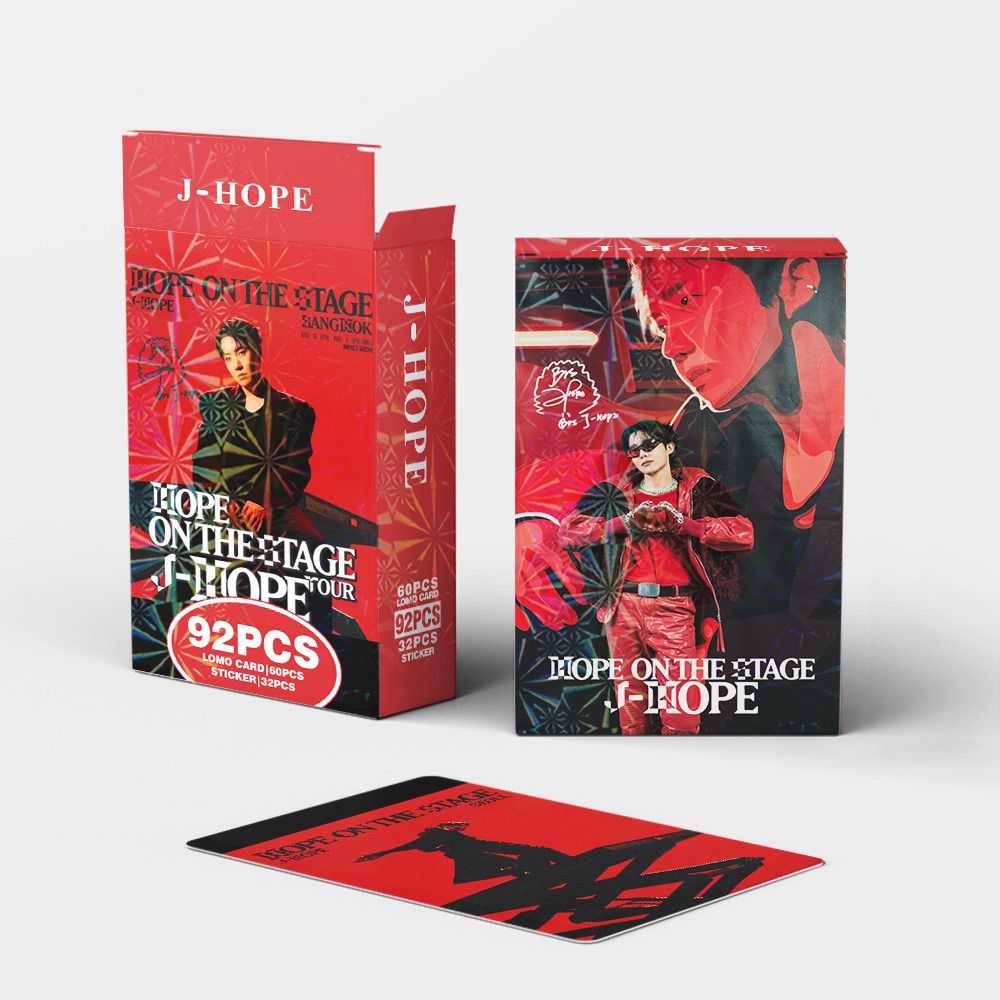 JHOPE “HOPE ON THE STAGE” 92 TEILE (60 FOTOKARTEN + 32 STICKER)