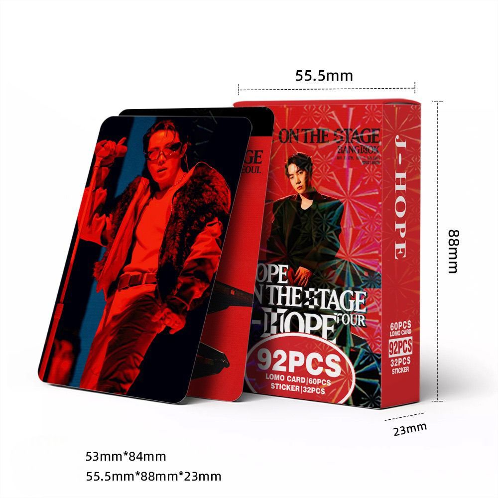 JHOPE “HOPE ON THE STAGE” 92 TEILE (60 FOTOKARTEN + 32 STICKER)