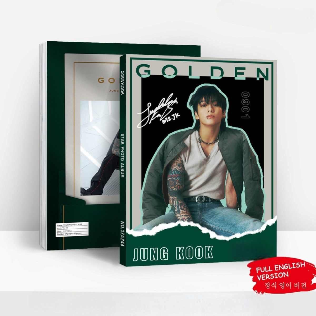 BTS FOTOBUCH JUNGKOOK 80 PÇS (FOTOBUCH + VÁRIOS ITENS)