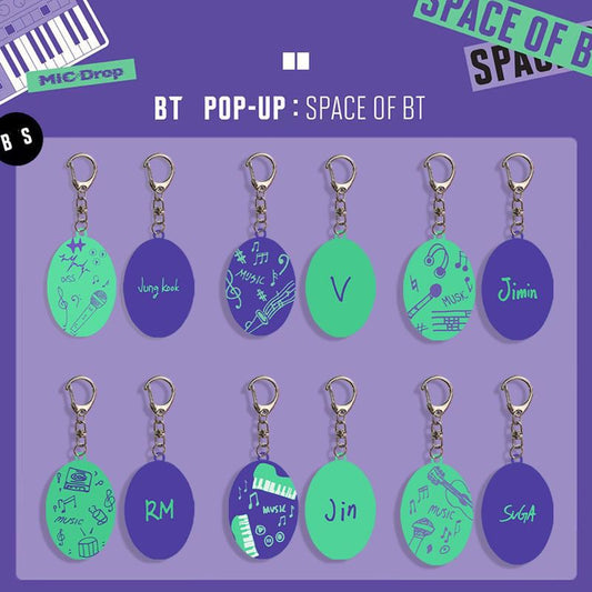BTS MERCH SET AUS 7 POP UP SCHLÜSSELANHÄNGER