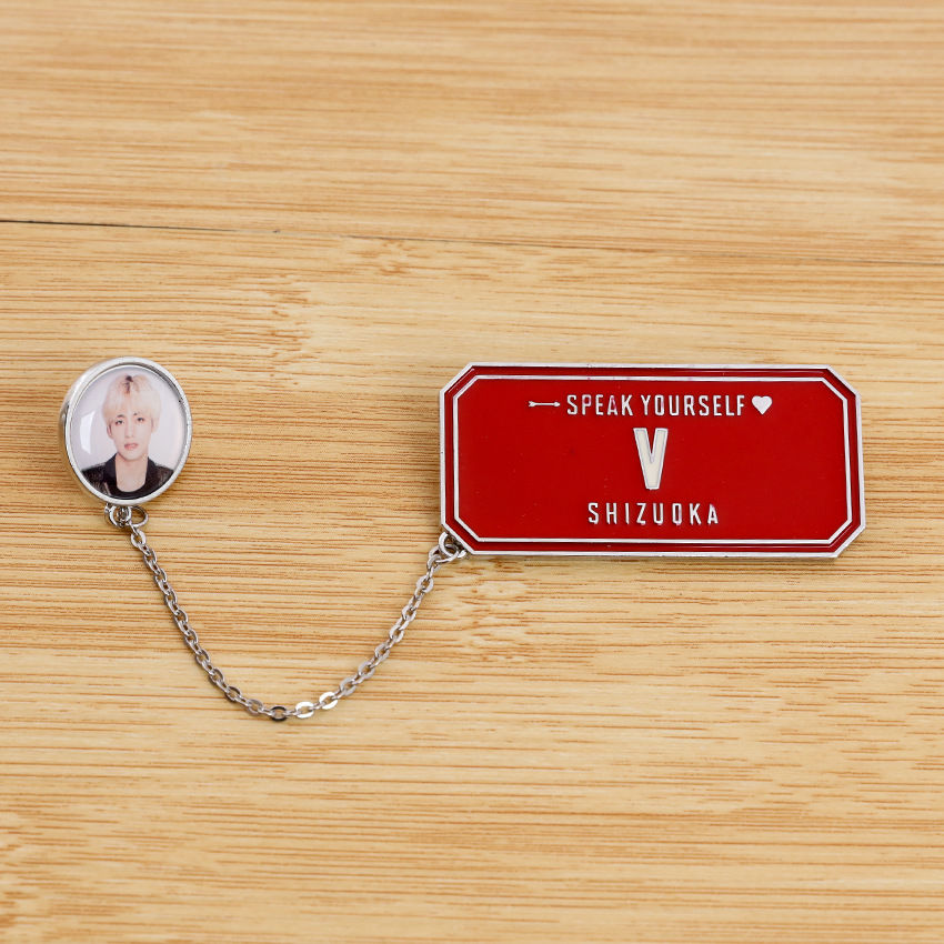 BTS-Merchandise-Anstecker zur Love Yourself Tour