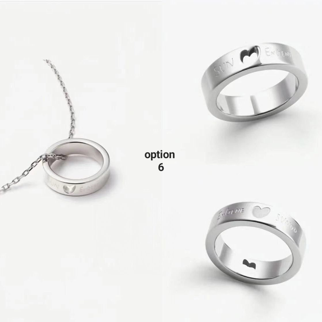 ENHYPEN-HALSKETTE (KETTE + RING) alle Mitglieder