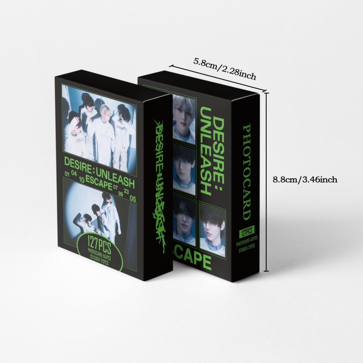 FOTOKARTEN ENHYPEN DESIRE UNLEASH 127 STÜCK (55 Fotokarten + 72 Sticker)