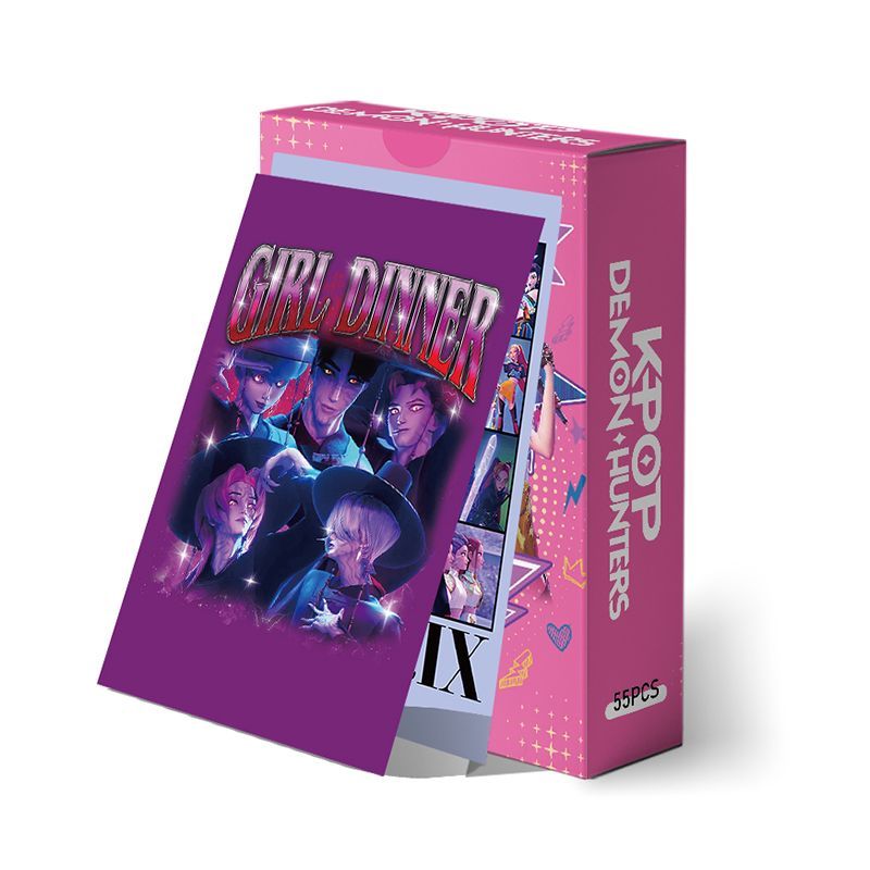 KPOP DEMON HUNTERS HUNTR/X SAJA BOYS FOTOKARTEN 55 STÜCK