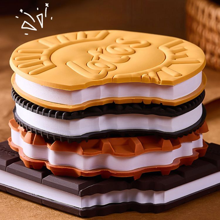 Lustige Notizblöcke mit Schokoladenduft