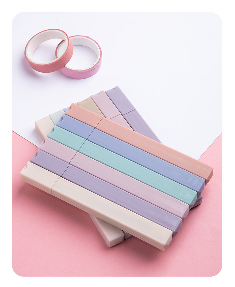 12-teiliges Set mit pastellfarbenen Textmarkerpinseln