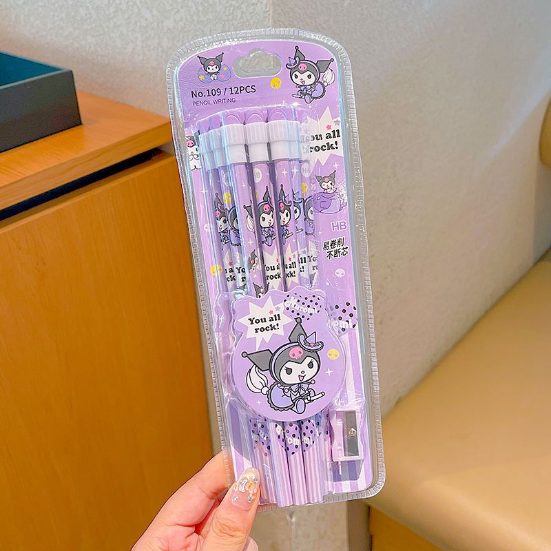 Set mit 12 Hello Kitty Bleistiften