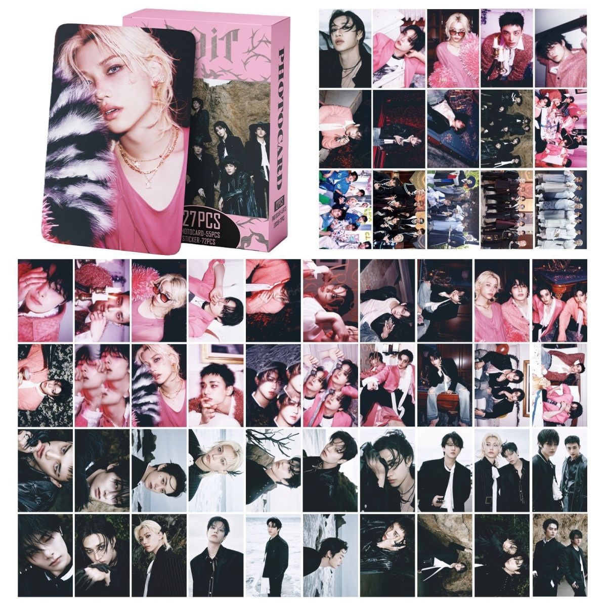 STRAY KIDS MERCH FOTOKARTEN 127 STÜCK DO IT (55 KARTEN + 72 AUFKLEBER)