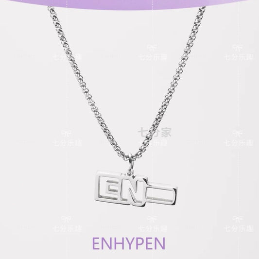 ENHYPEN-HALSKETTE (KETTE + RING) alle Mitglieder