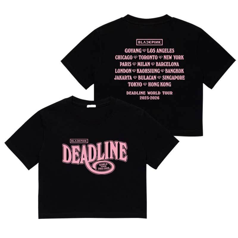 BLACKPINK DEADLINE T-SHIRT/CROPPEDS 100% BAUMWOLLE