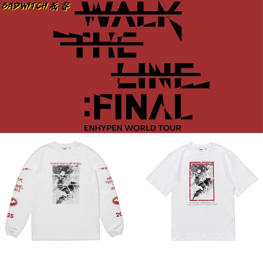 ENHYPEN T-SHIRT 2025 WALK THE LINE 100% BAUMWOLLE