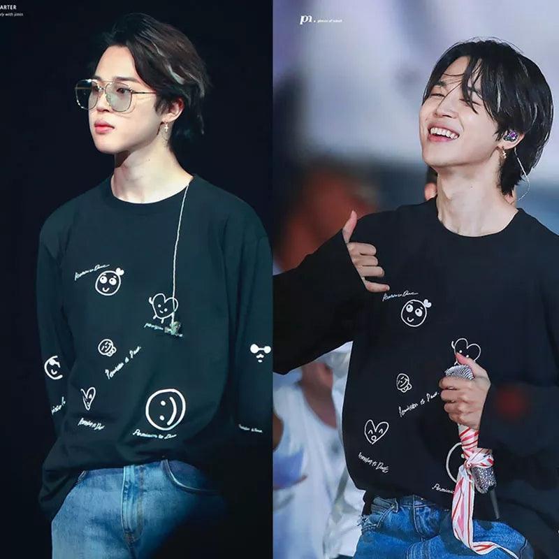 BTS PERMISSION TO DANCE LANGARM T-SHIRT 100% BAUMWOLLE